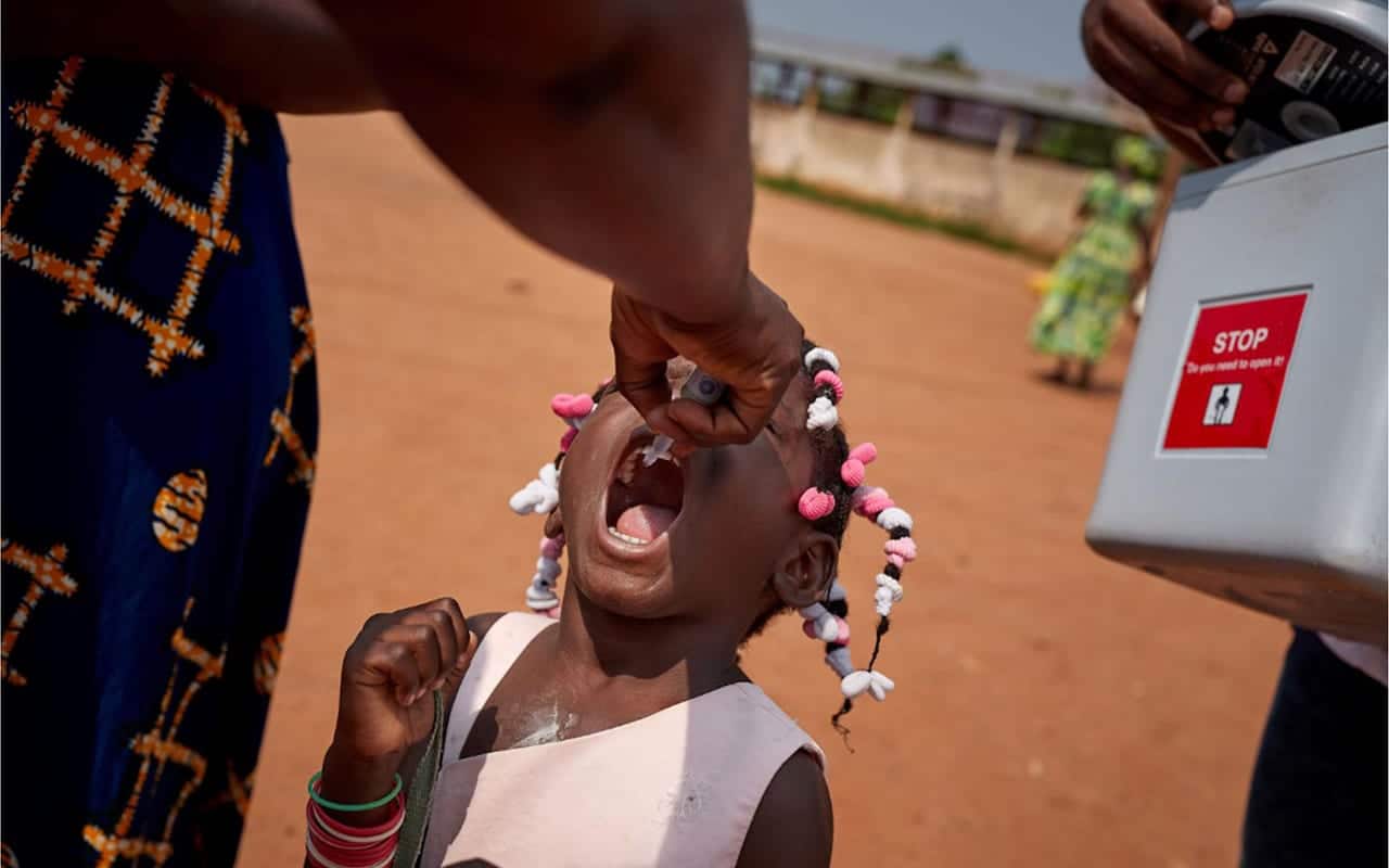 OPV being given in Africa