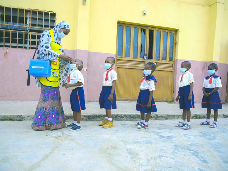 children receiving the new Novel Oral Polio Type Two Vaccine